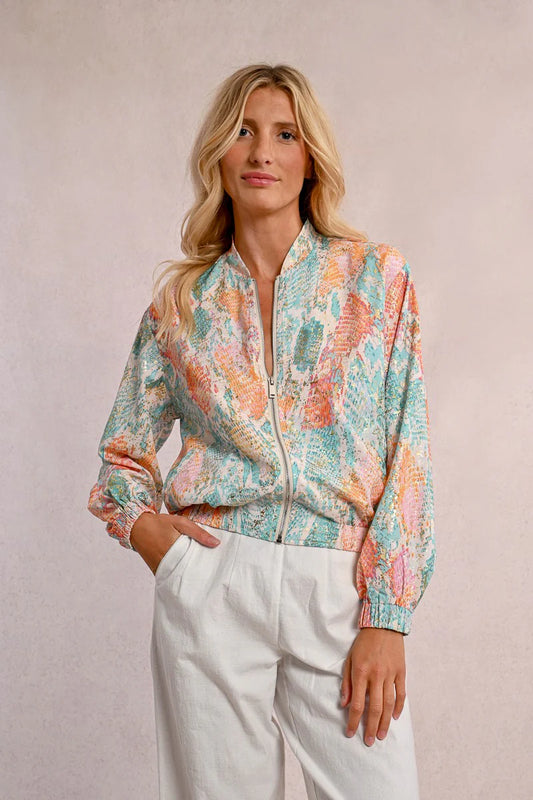Printed Bomber Jacket