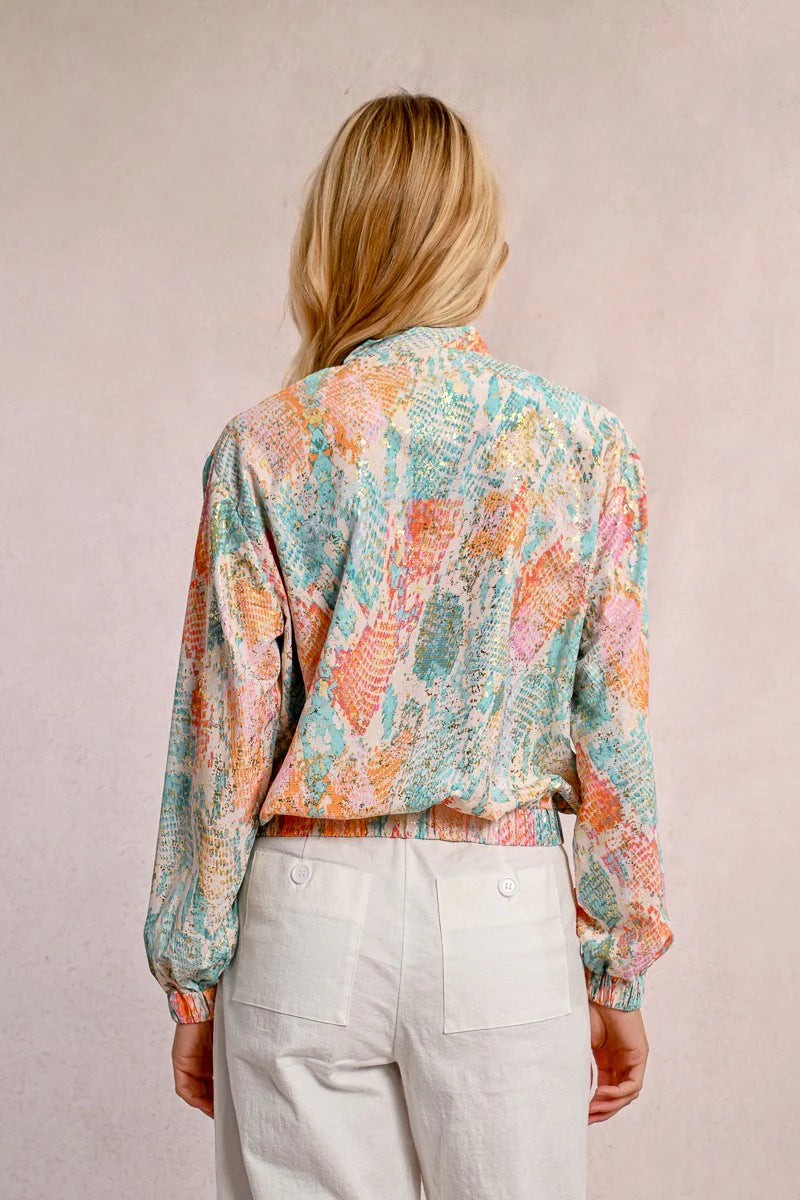 Printed Bomber Jacket