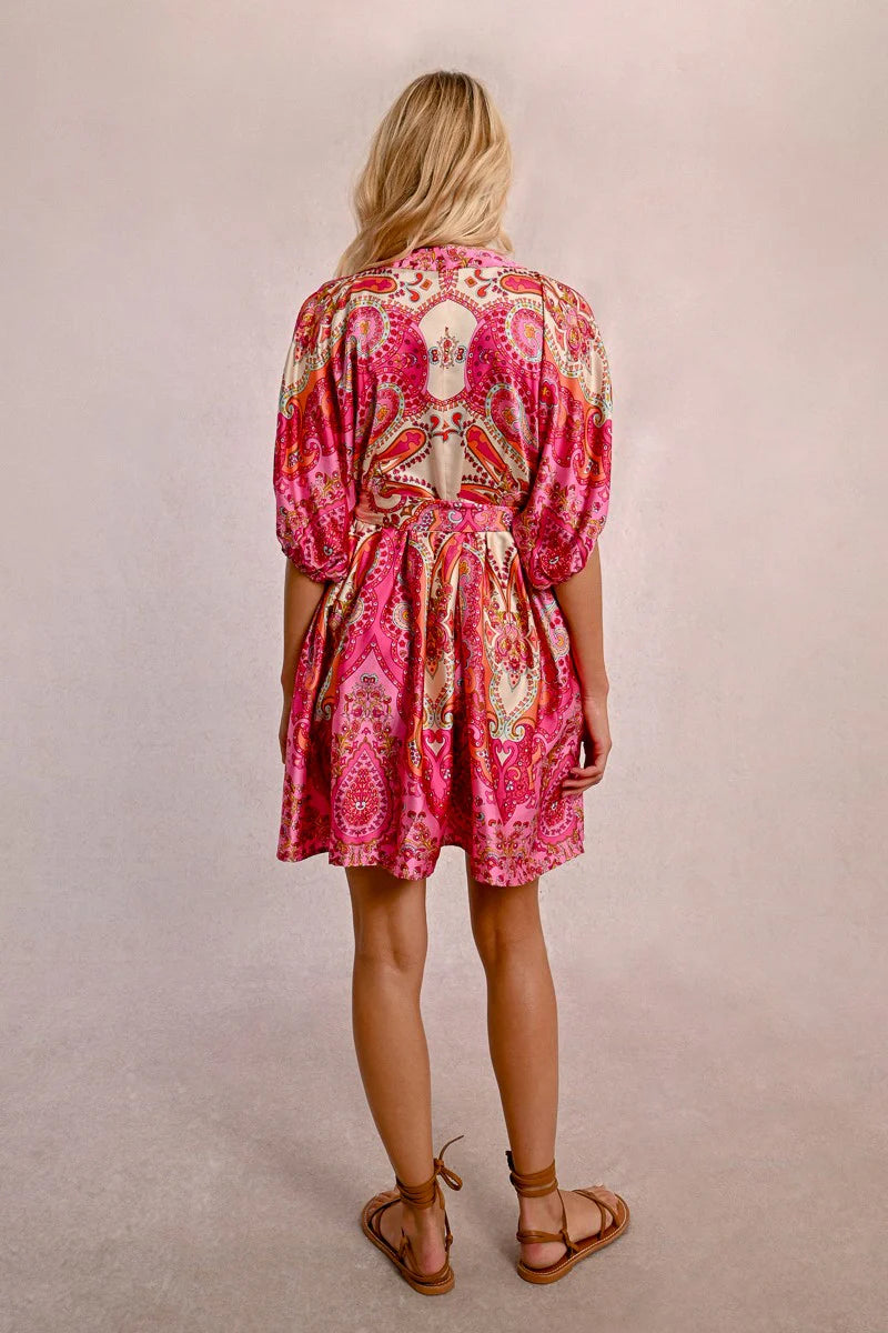 Paisley Kimono Dress