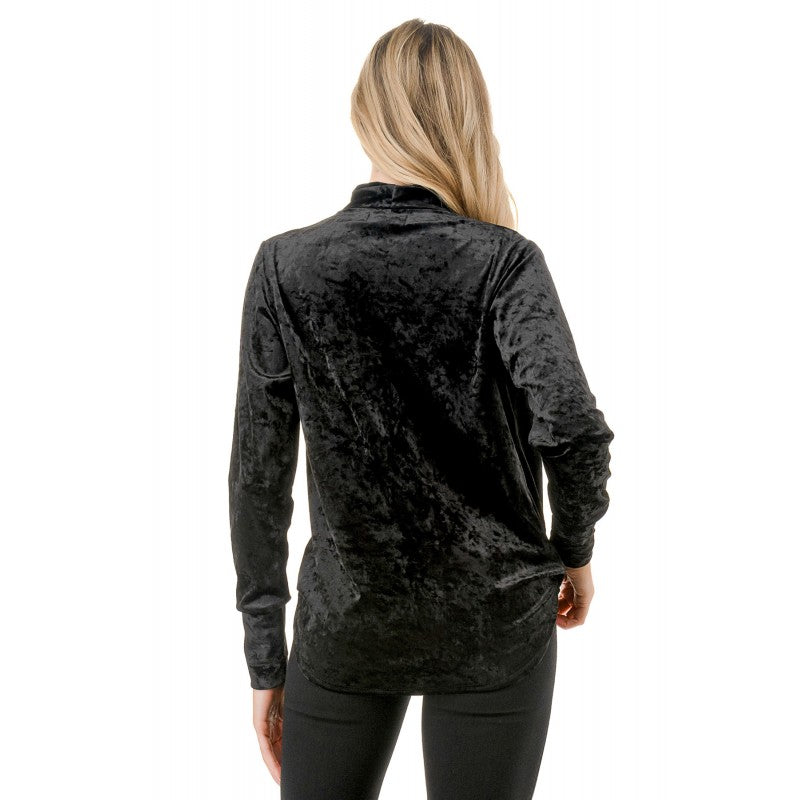Viv Velvet Surplice Top