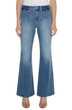 Hanna Flare Flap Front Pocket Jean
