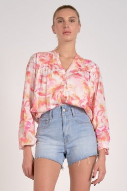 Pink Allure Print Blouse