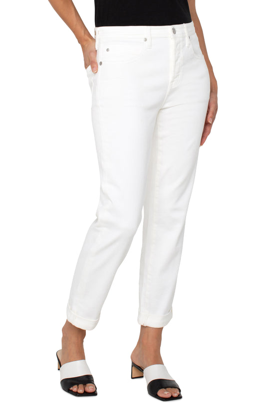 The keeper boyfriend rolled cuff jean
