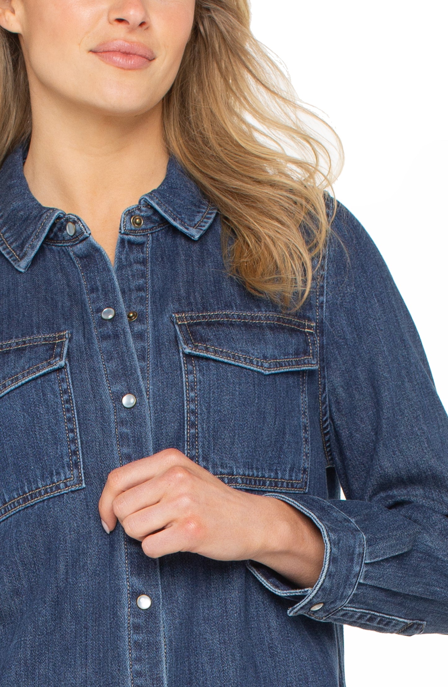 Jean Shirt with Pockets