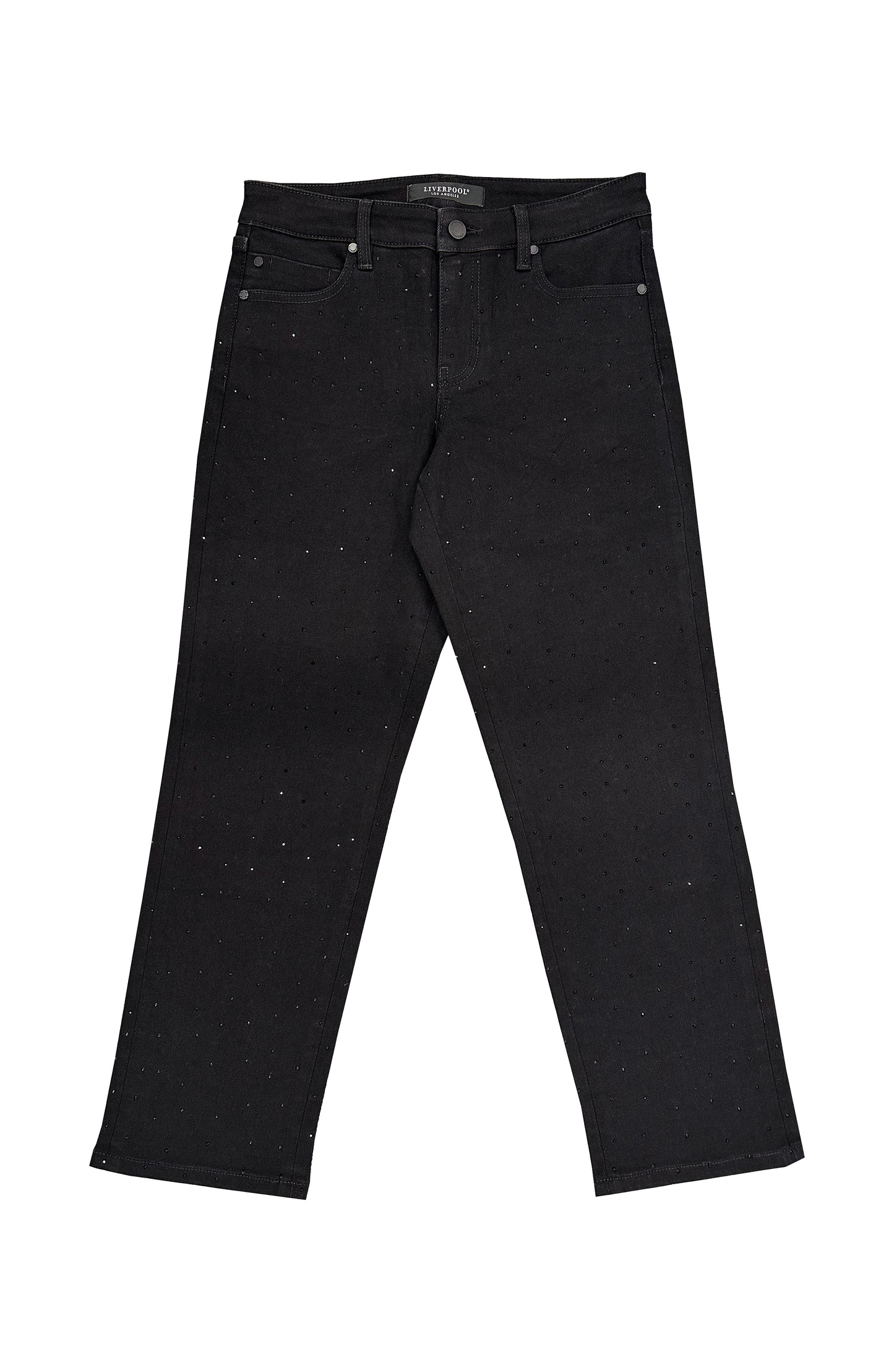 Black Kennedy Bling Straight Jean