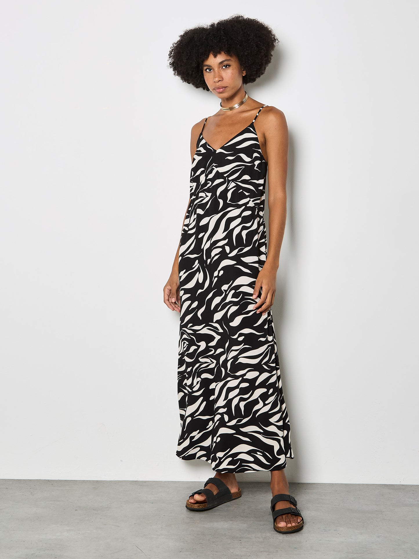 Black and White Cami Dress