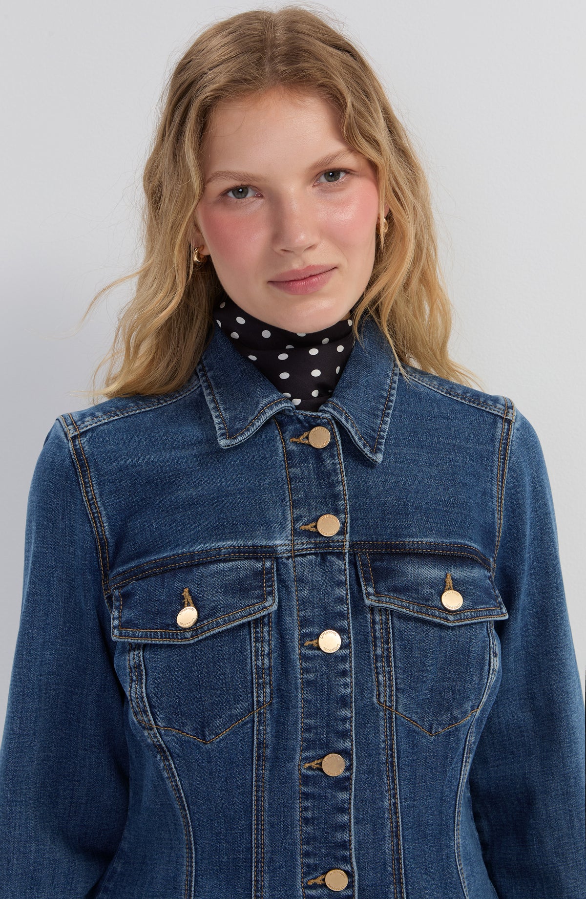 Crest Indigo Flare Jacket