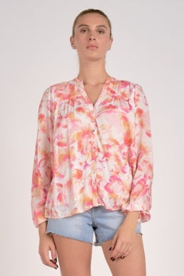 Pink Allure Print Blouse