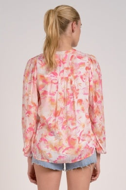 Pink Allure Print Blouse