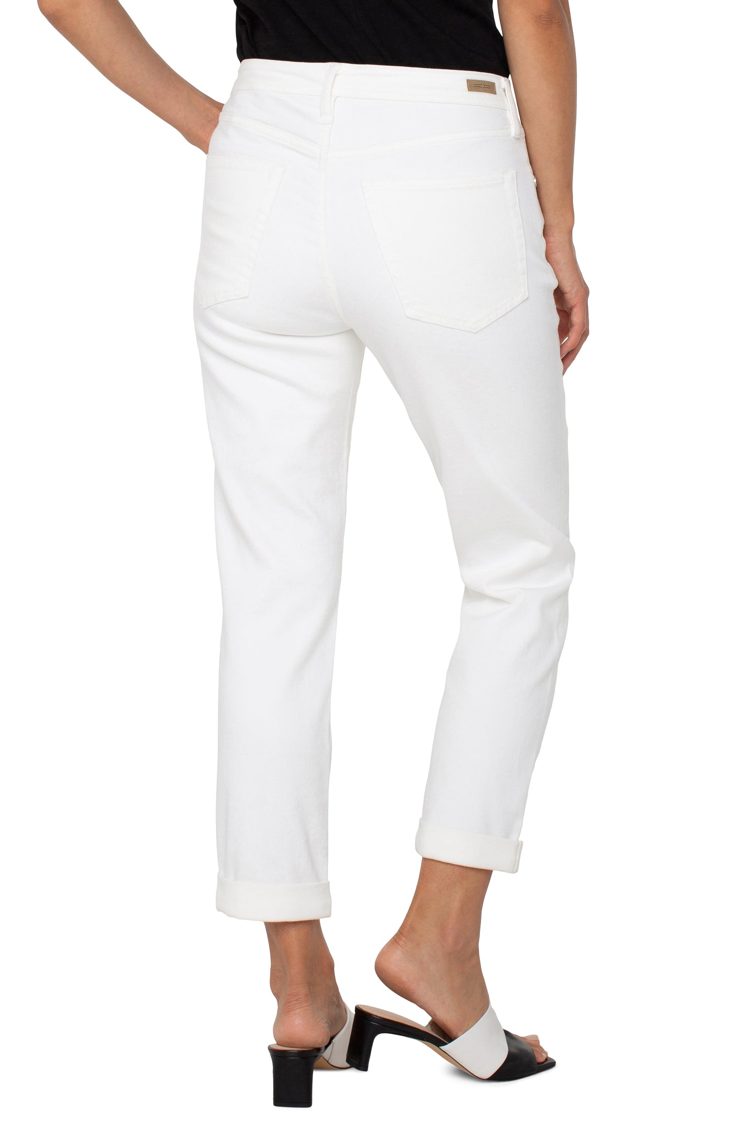 The keeper boyfriend rolled cuff jean