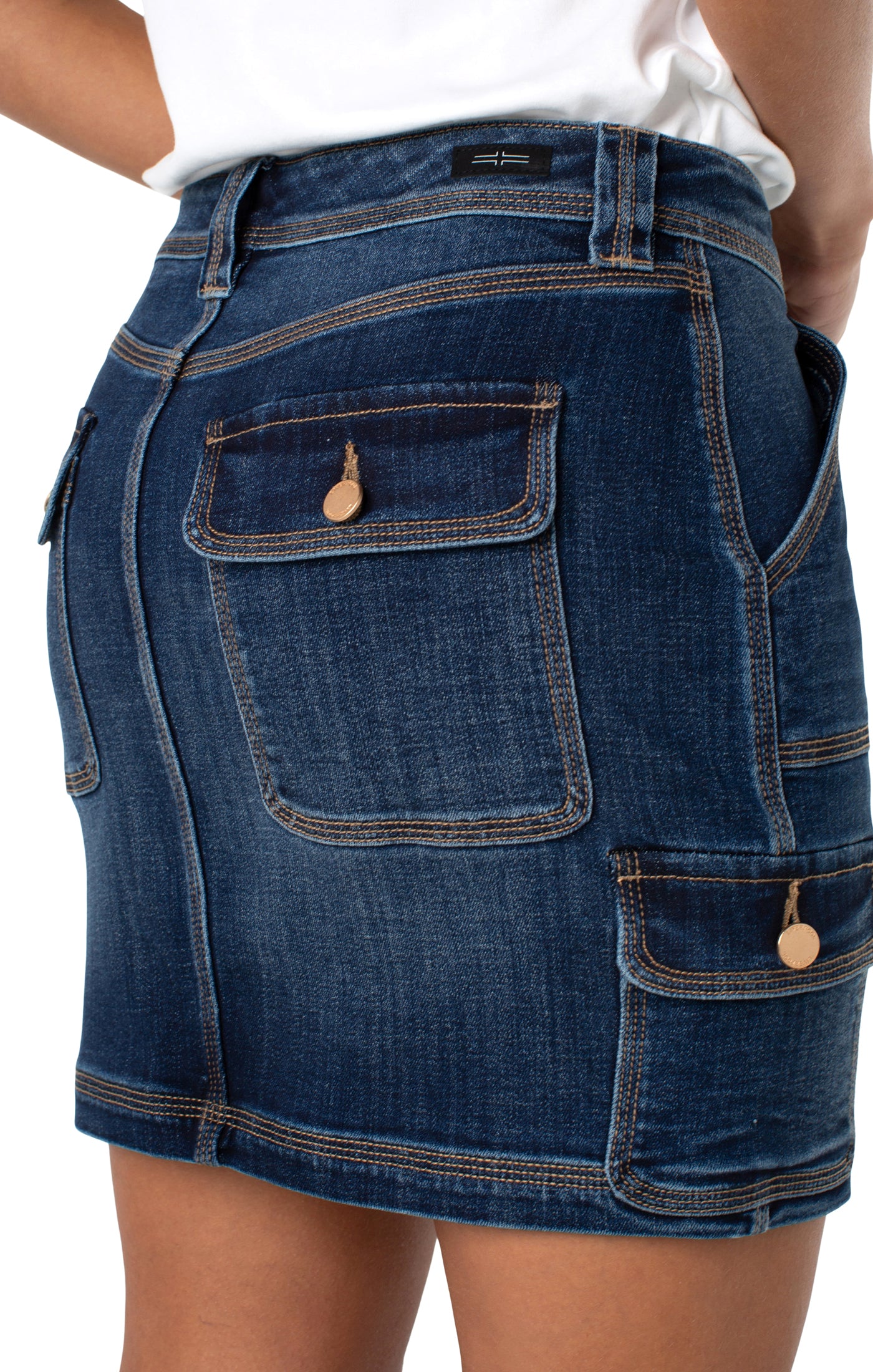 Demin Cargo Skirt