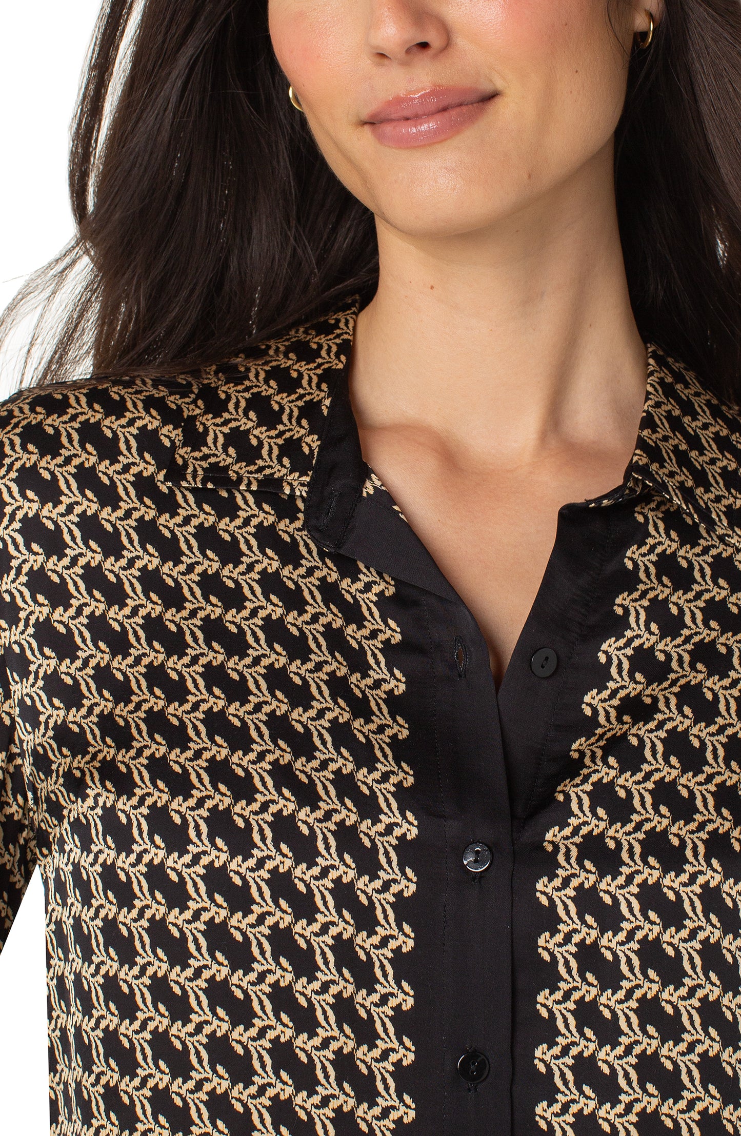 Black and Gold Blouse
