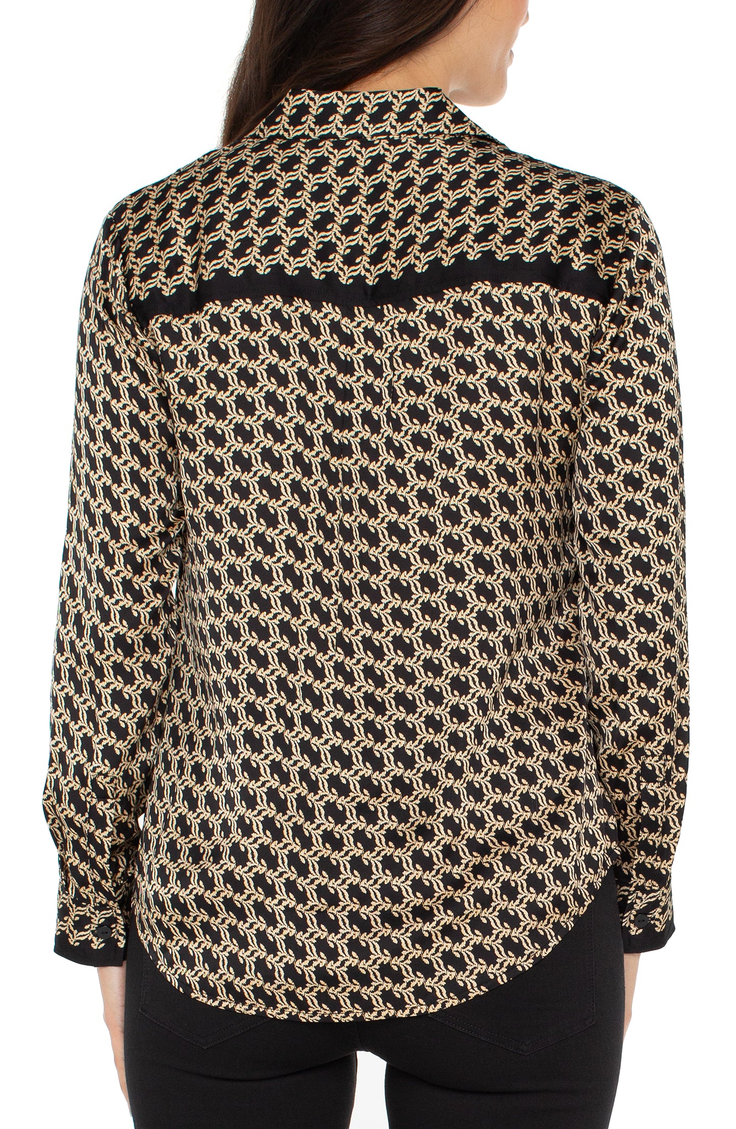 Black and Gold Blouse