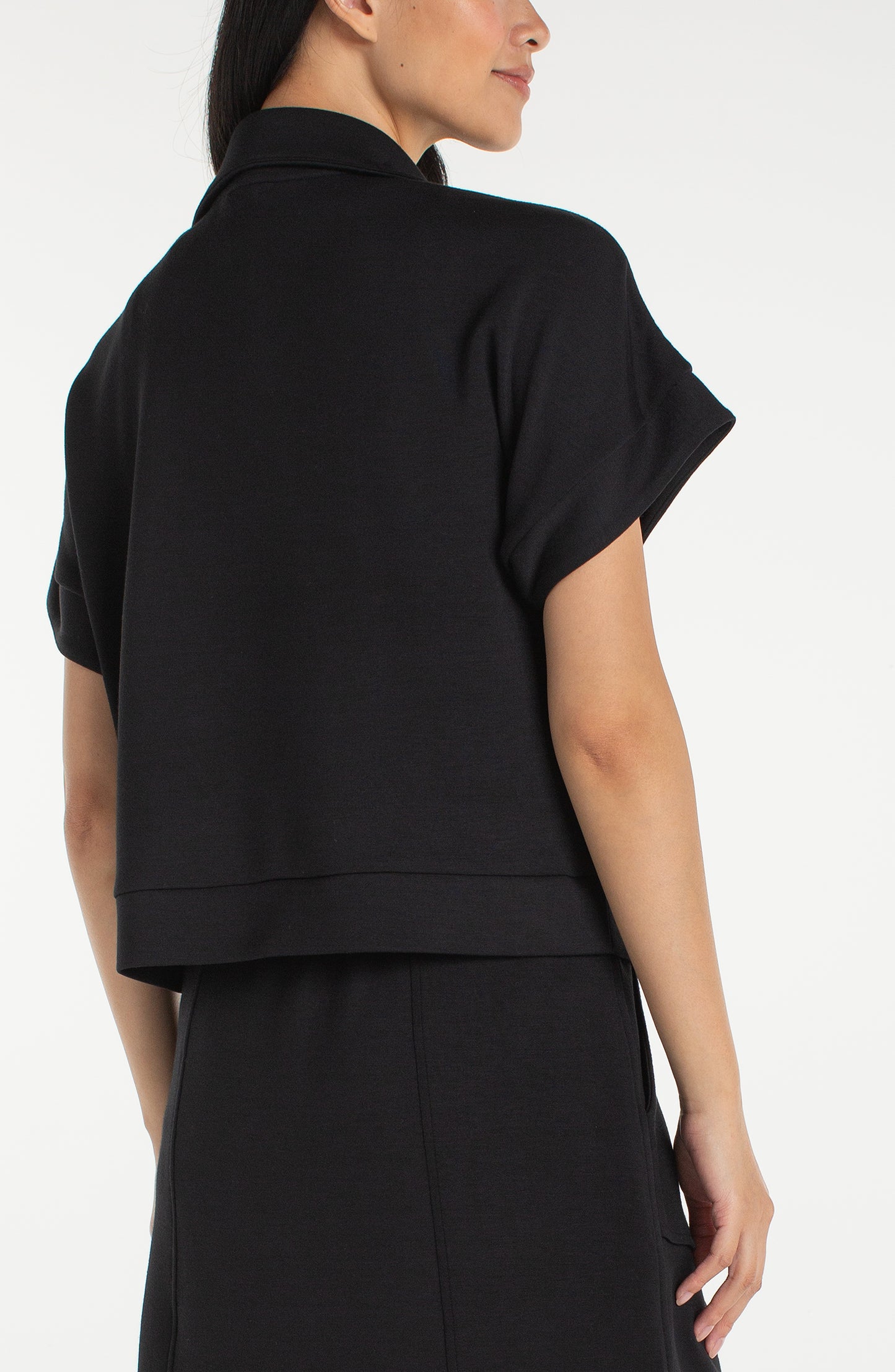 Half zip popover top