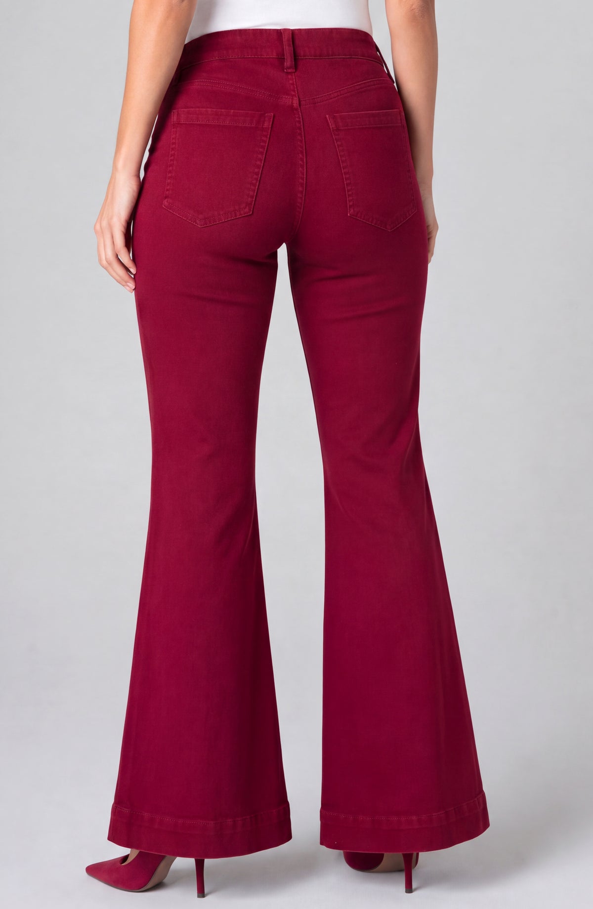 Hannah Comfort Waist Flare Wide Hem