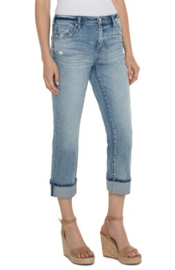 Marley cuffed back seam jean