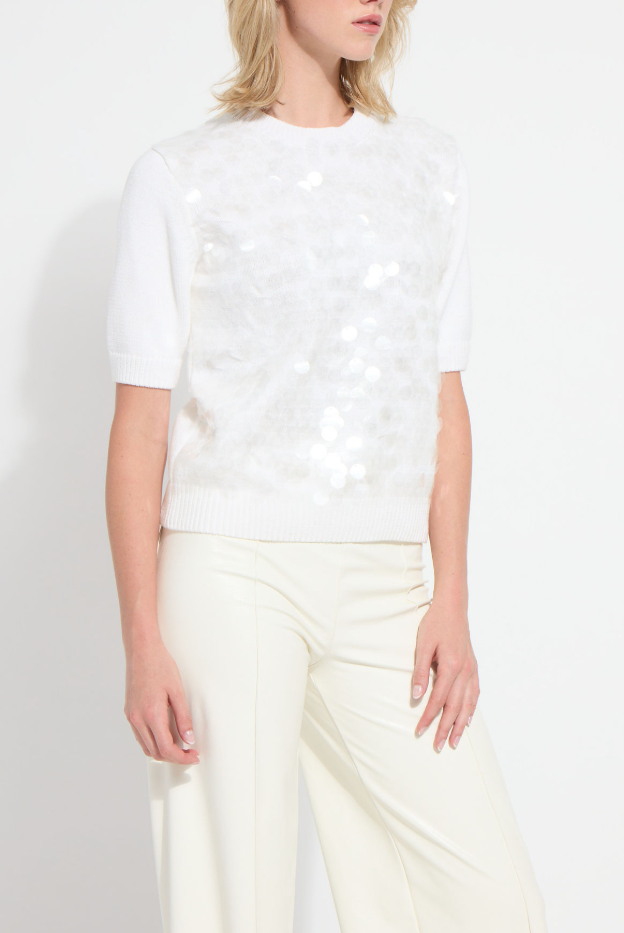 Natalie Hand Stitch Sequin Sweater