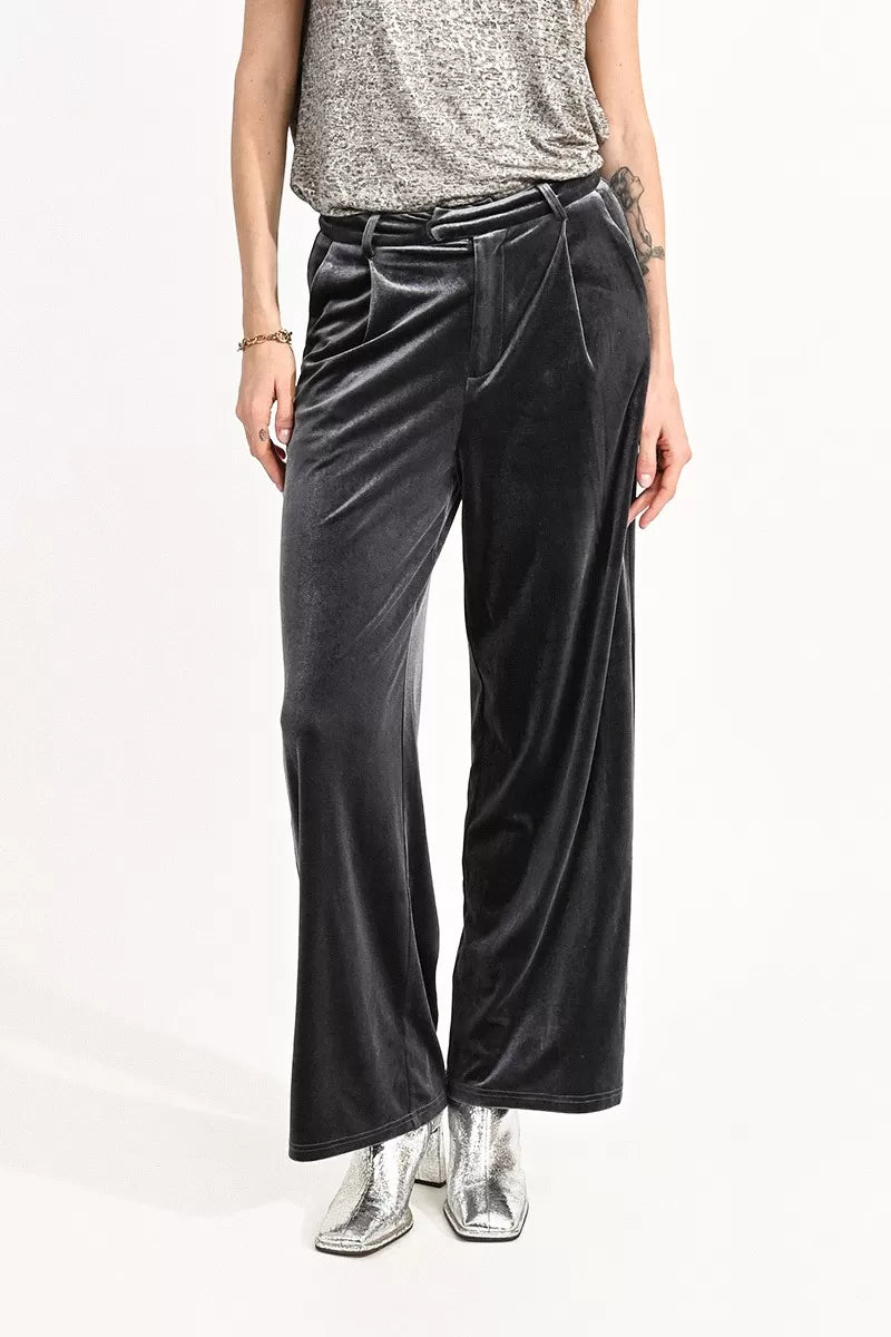 Velvet High Waist Pants