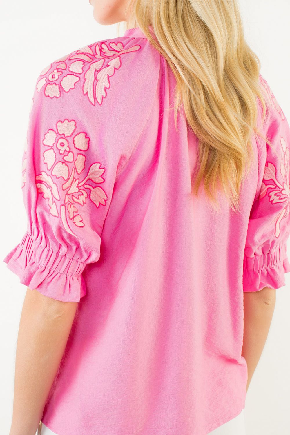 Paulette Pink Embroidered Shirt