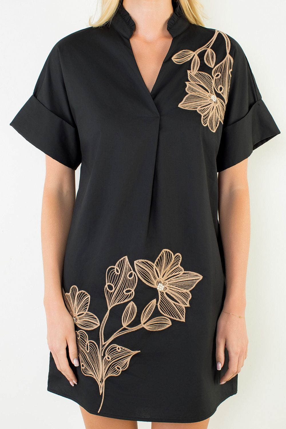 Black and Tan Dress