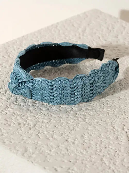 Knotted Straw Headband