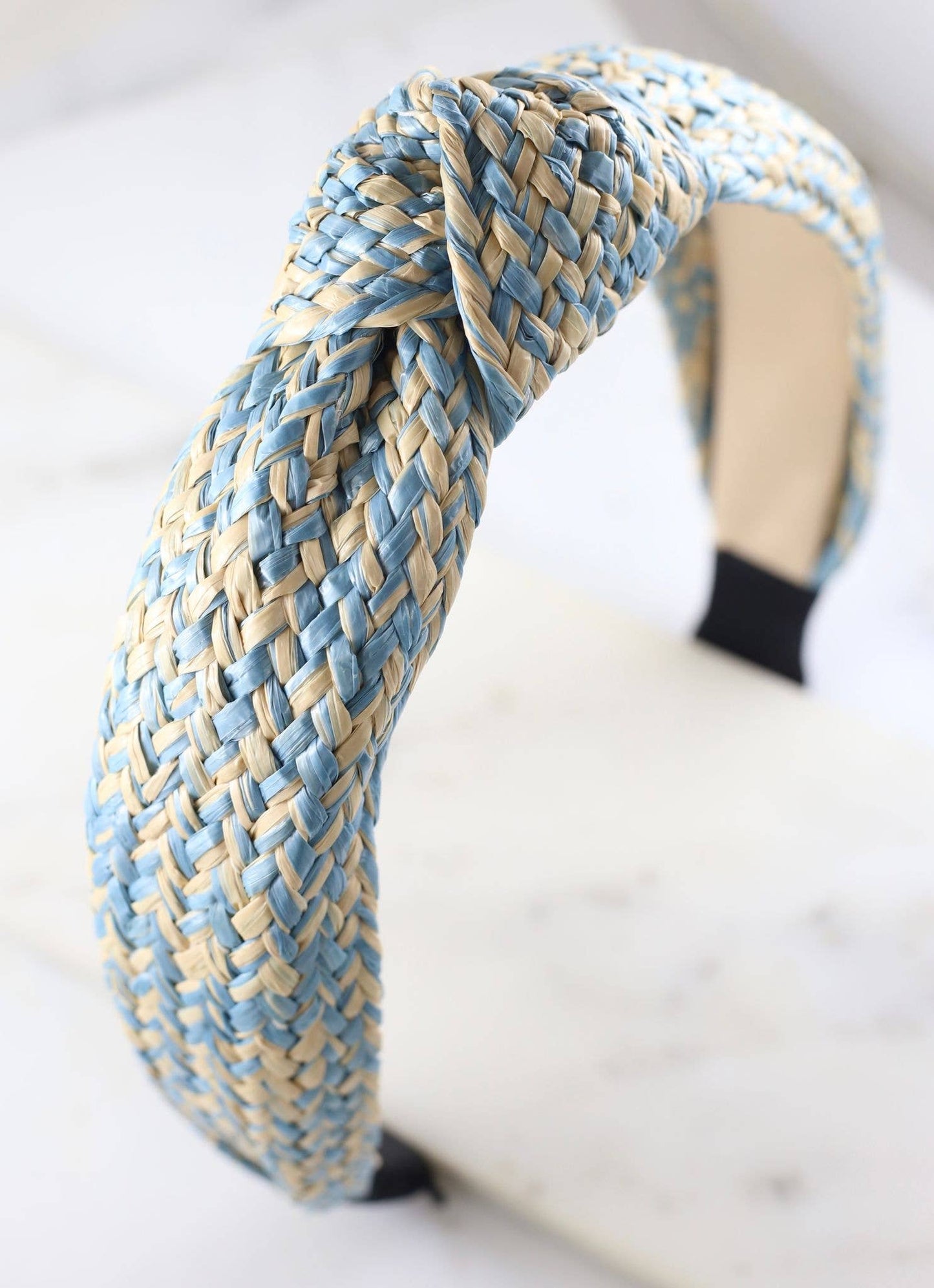 Jacques Straw Headband BLUE
