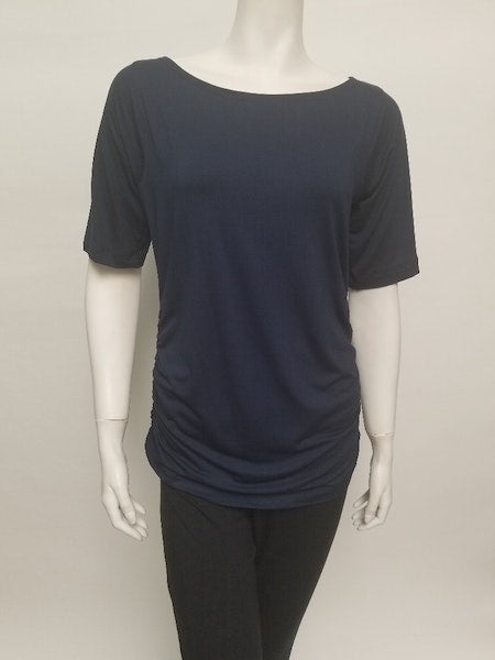 Ruched Side 3/4 Sleeve Top