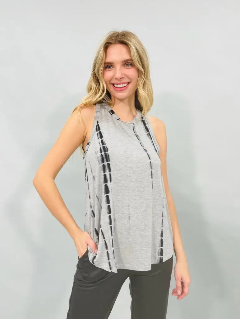Tie Dye Print Sleeveless Top