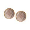Mini Stud Round Gemstone Earrings