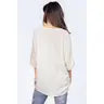 Cross Hatch Oversize Tunic with V Neck