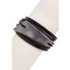 Metallic Plated Leather Strands Cuff Bracelet