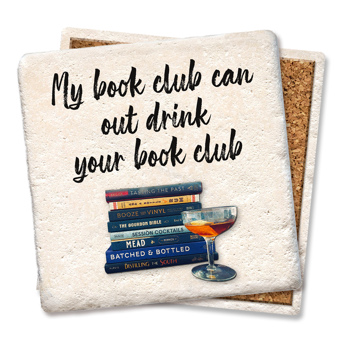 My book club Coaster