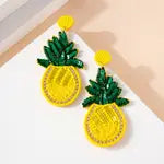 Pineapple Beaded Earrings