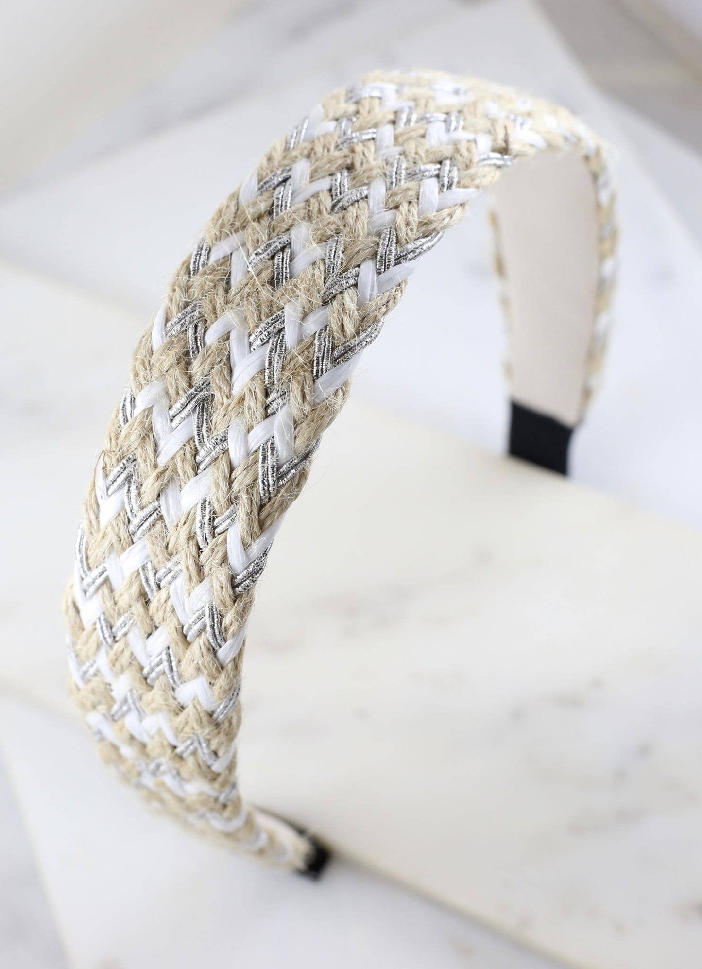 Herbert Woven Headband SILVER
