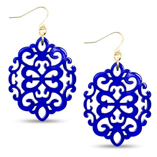 Modern Damask Earring