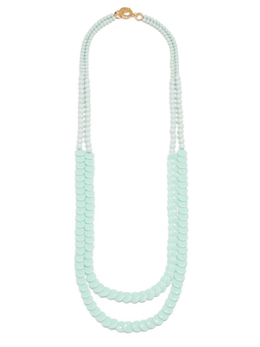 Beaded Layered Long Necklace