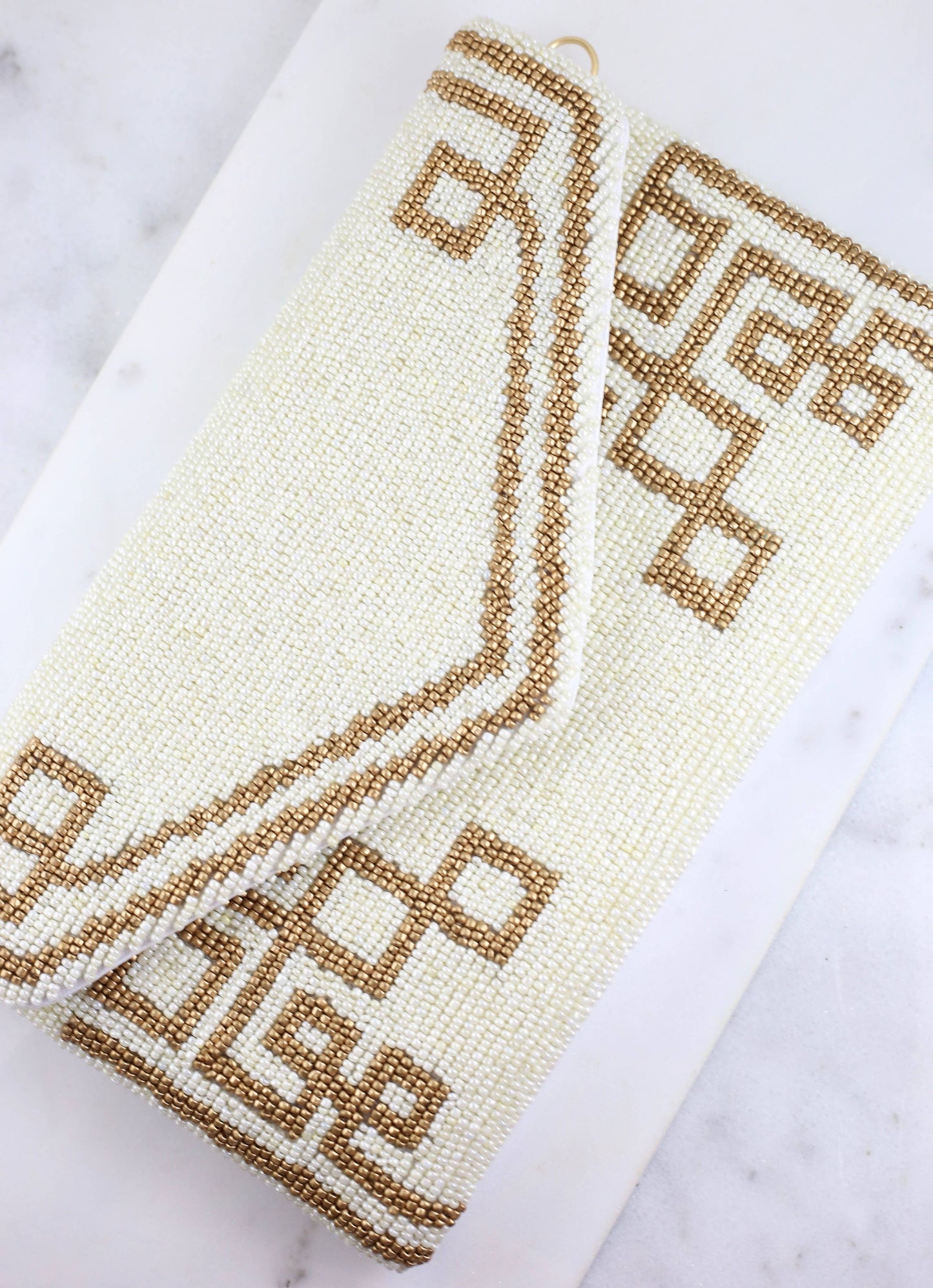 Gatsby Beaded Crossbody IVORY