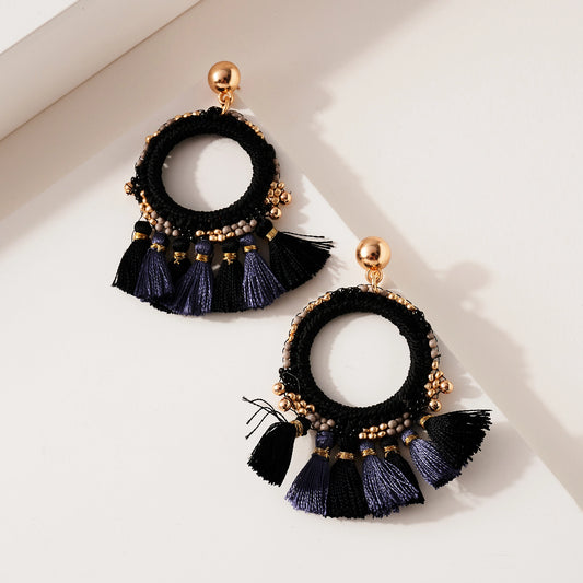 Tassel Beaded Earring