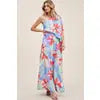 Off the Shoulder Floral Maxi Dress