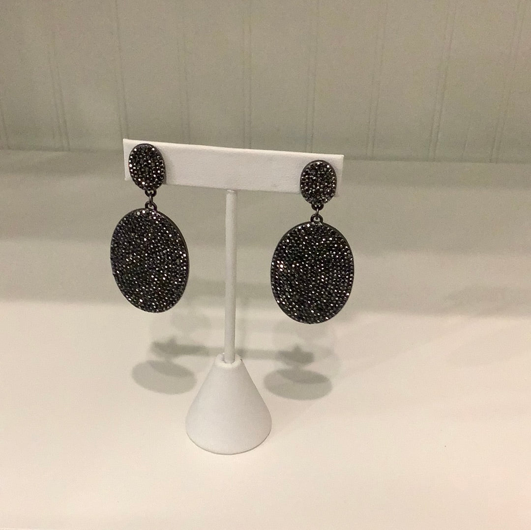 Oval Drop Earrings