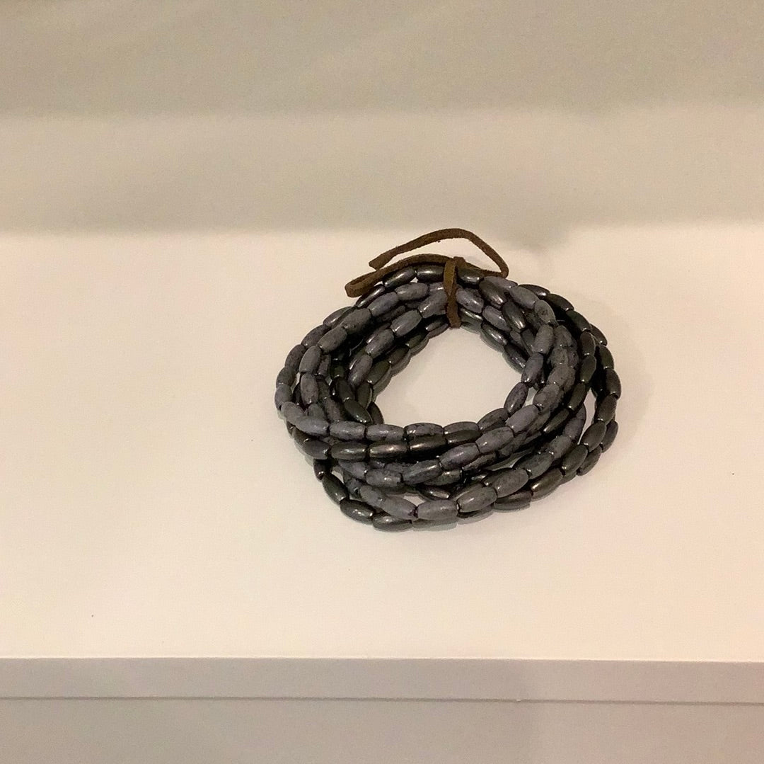 Multi Strand Oval Bead Bracelet Set