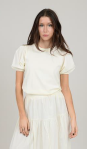 Tamara Top with Poplin Sleeves