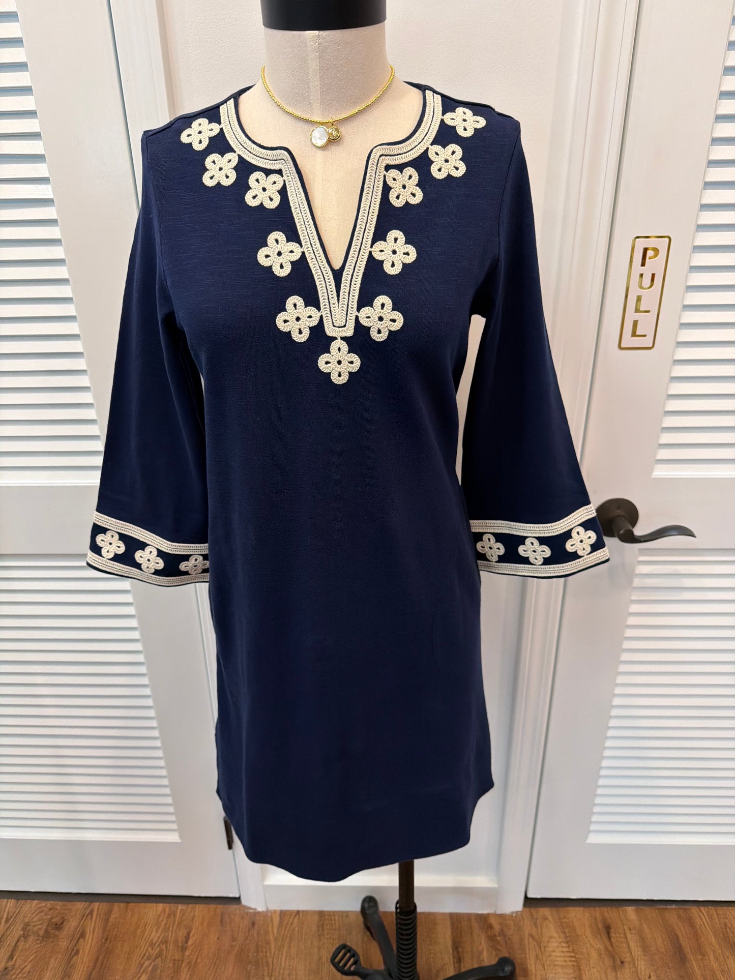 Sunset Harbor 3/4 Sleeve Dress