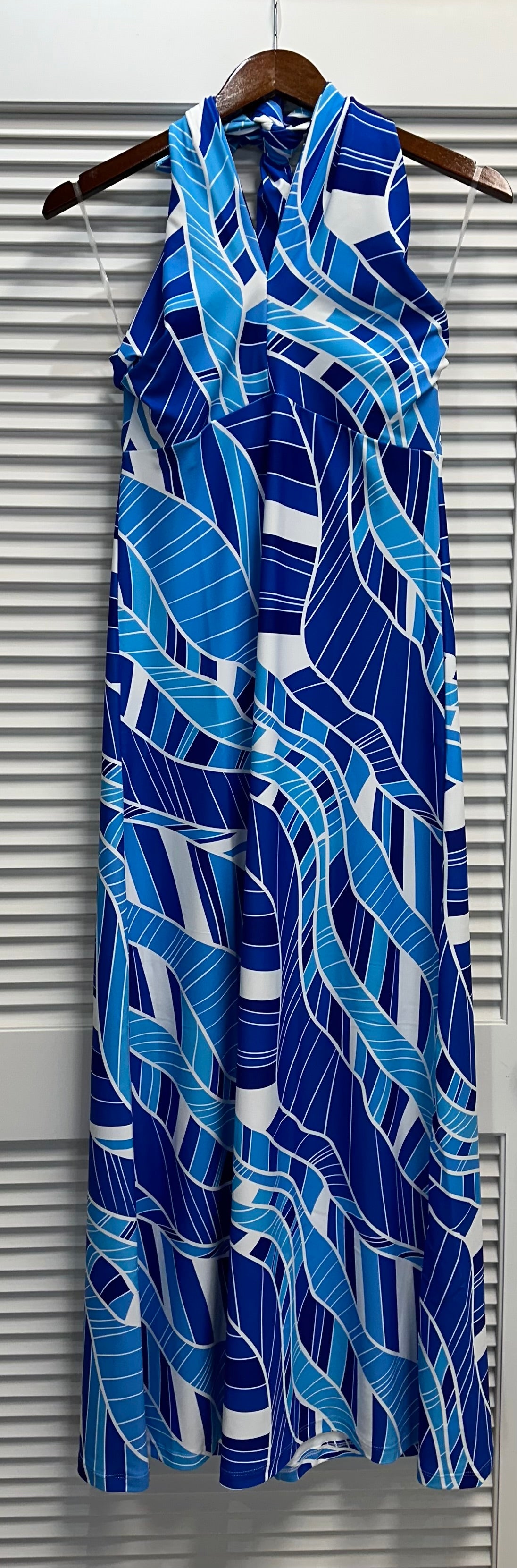 Alexis tie neck maxi dress