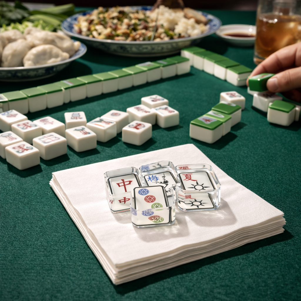 Acrylic Napkin Weight, Mahjong