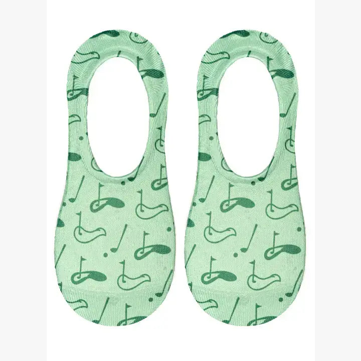 Golf Course Holes No Show Socks