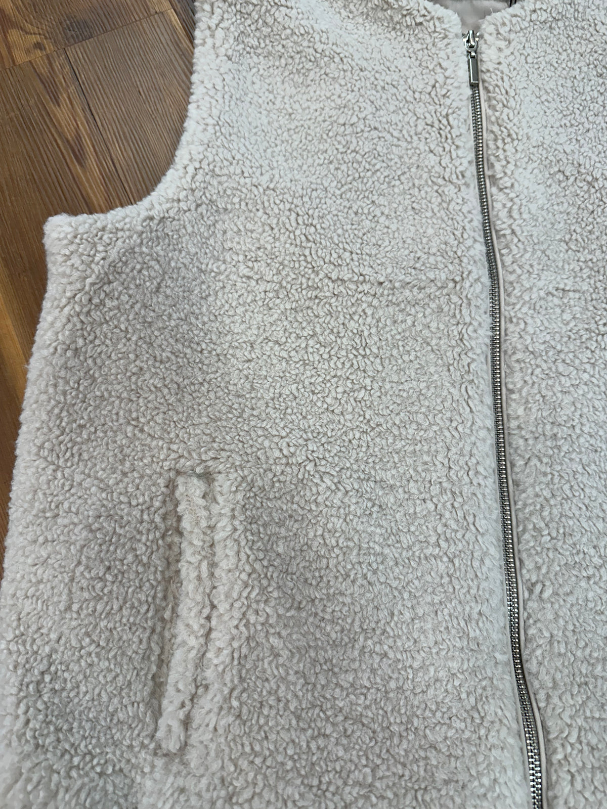 Sherpa Cream Vest