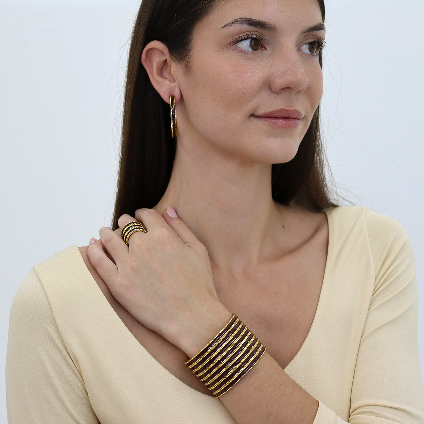 Dotty Ring in Espresso