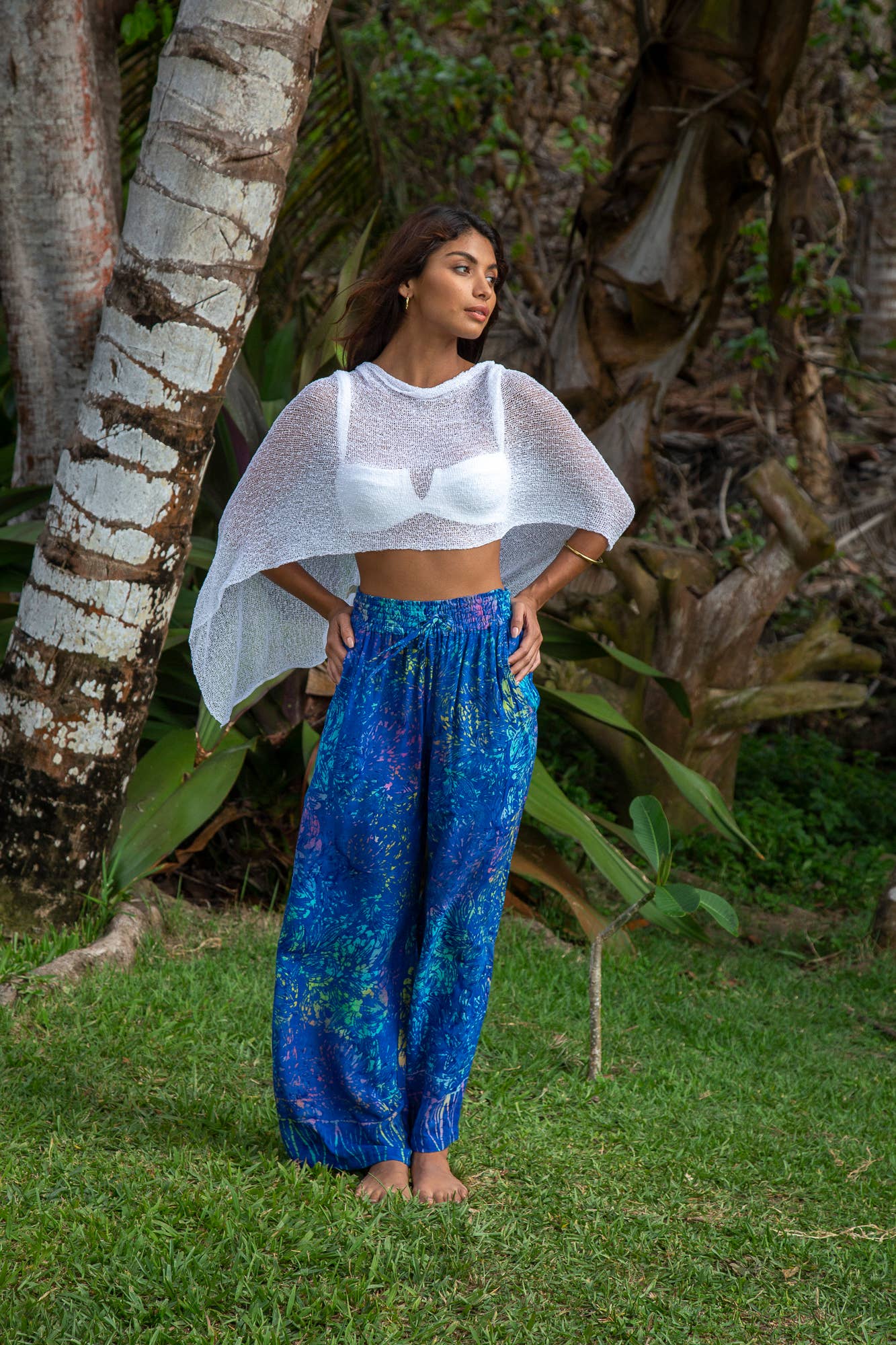 Sheer Shrug Knit Poncho Shawl