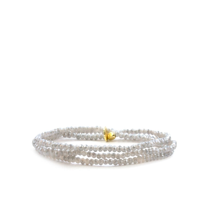 Mini Stretch Crystal Beaded Wrap Bracele